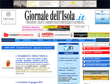 Tablet Screenshot of giornaledellisola.it